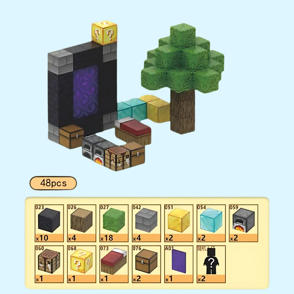 MagiCrea Blocks - Portal del Nether (48 pcs)