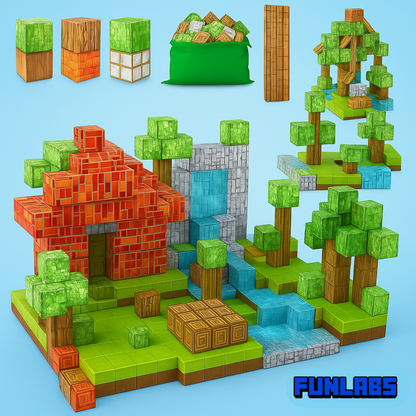 MagiCrea Blocks - Aprendizaje Montessori (100 pcs)